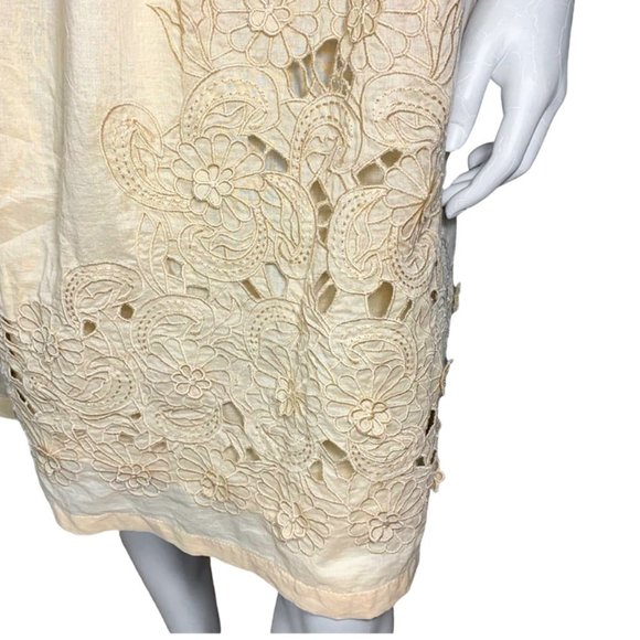 MOLIO RELIO Laser Cut Square Neck Shift Dress - Picture 4 of 6